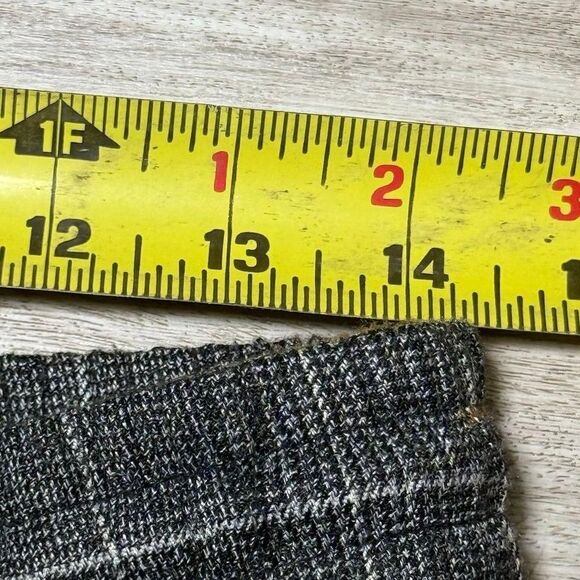 Good Luck Gem Grey Plaid Drawstring Relax Fit Pants Size M‎ - Picture 4 of 4